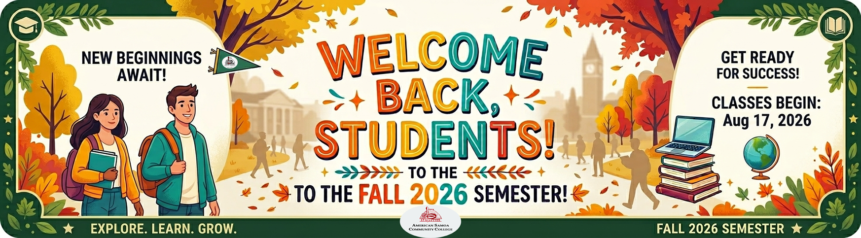 Welcome Fall 2026 Students